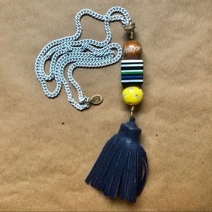 Juicy Couture | White Chain Necklace | Leather